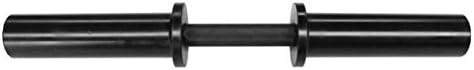 Strength Shop Olympia-Kurzhantelstange, drehbare Scheibenaufnahmen, mit Schwarz-Zink überzogen - 4.2