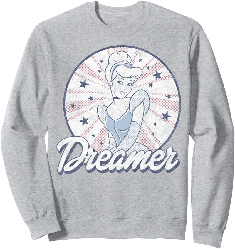 Disney Cinderella Dreamer Retro Style Circle Portrait Sweatshirt