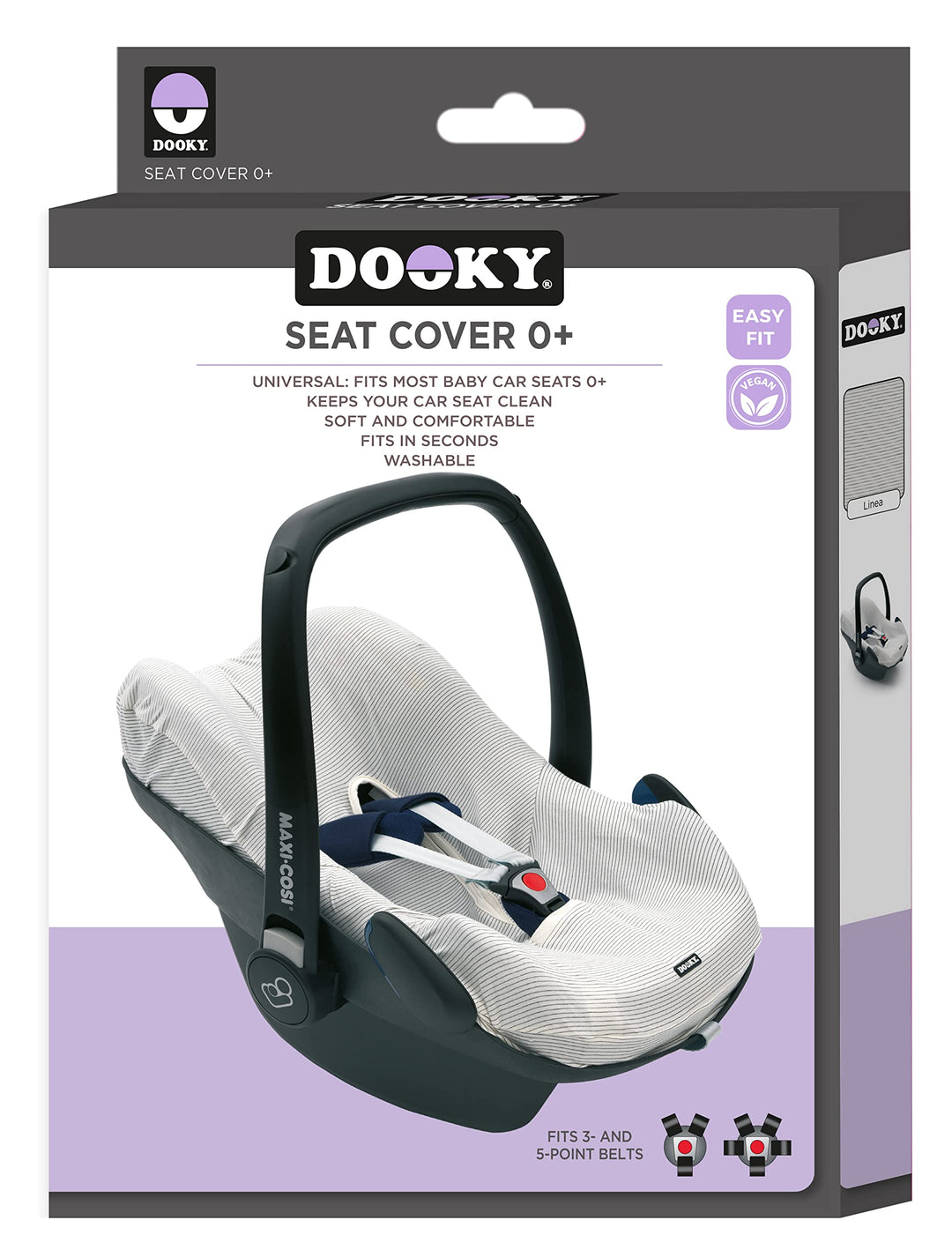 Dooky Seat Cover Schonbezug für Babyschale &amp; Autositze (Universalgrösse geeignet für 3 und 5 Punkt G