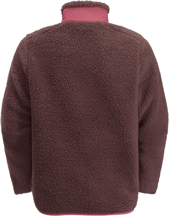 Jack Wolfskin Unisex Kinder Ice Curl Jacket K Fleece-Jacke 104 Boysenberry, 104 Boysenberry
