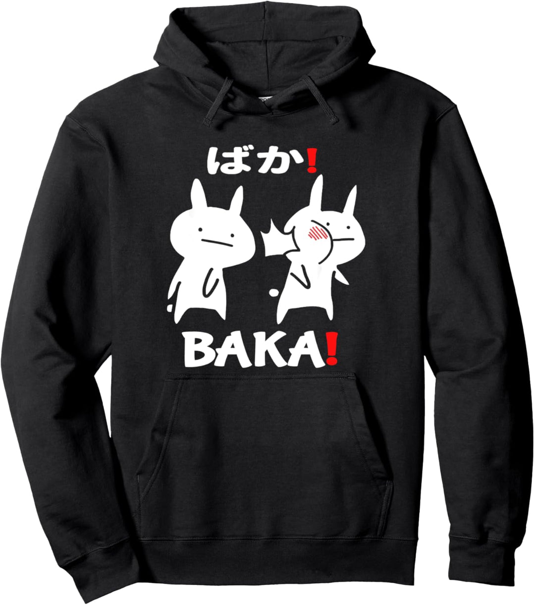 Geschenk für Freunde, Japan Baka Rabbit Ohrfeige Pullover Hoodie