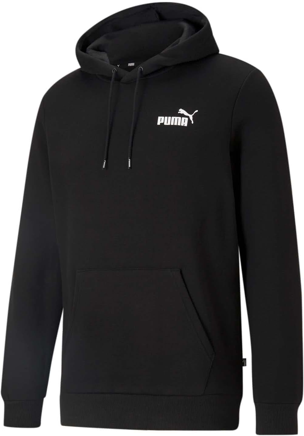 PUMA Herren ESS Small Logo Hoodie FL Sweat M Schwarz, M Schwarz