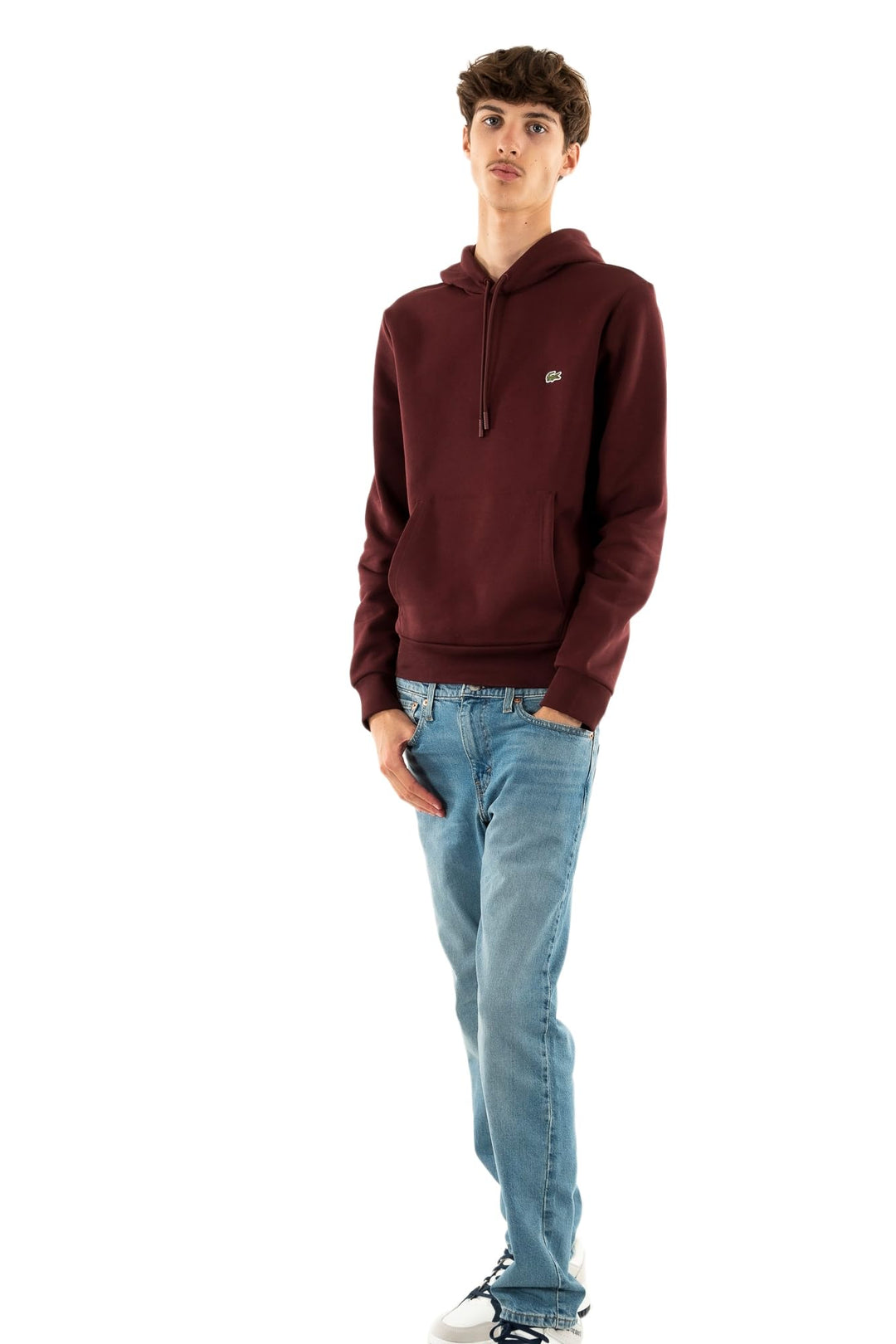 Lacoste Herren Sweatjacke SH1927, Männer Sweatshirt Reissverschluss,Regular Fit L Kaffee (Espresso),