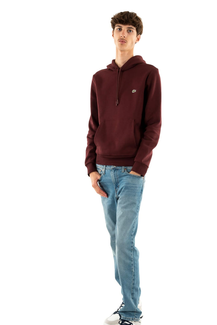 Lacoste Herren Sweatjacke SH1927, Männer Sweatshirt Reissverschluss,Regular Fit L Kaffee (Espresso),