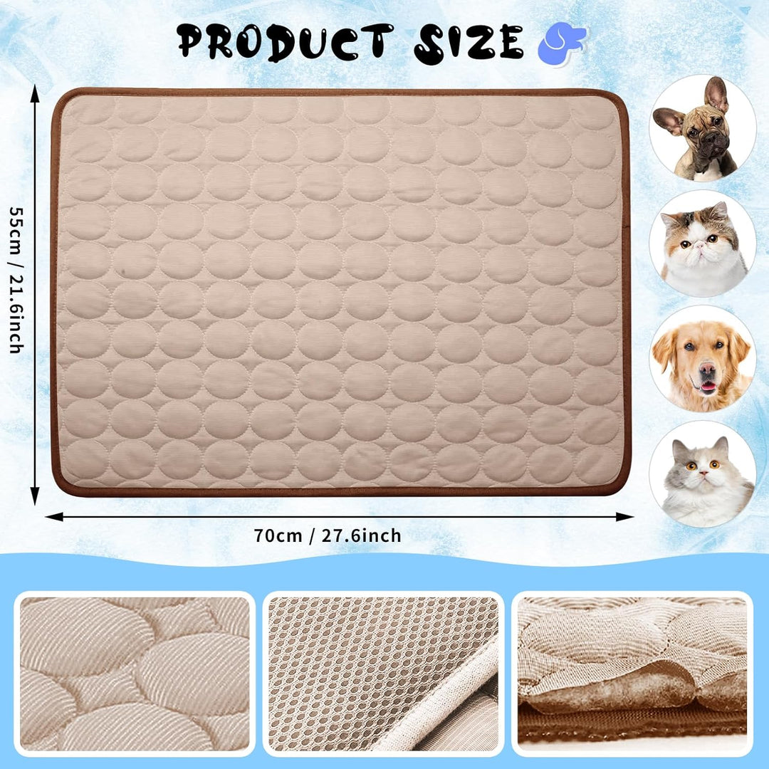 Kühlmatte Hunde, 70×55 cm Pet Cooling Mat, Kühldecke für Tiere, Abwischbar, Robust, Kühlmatte für Hu