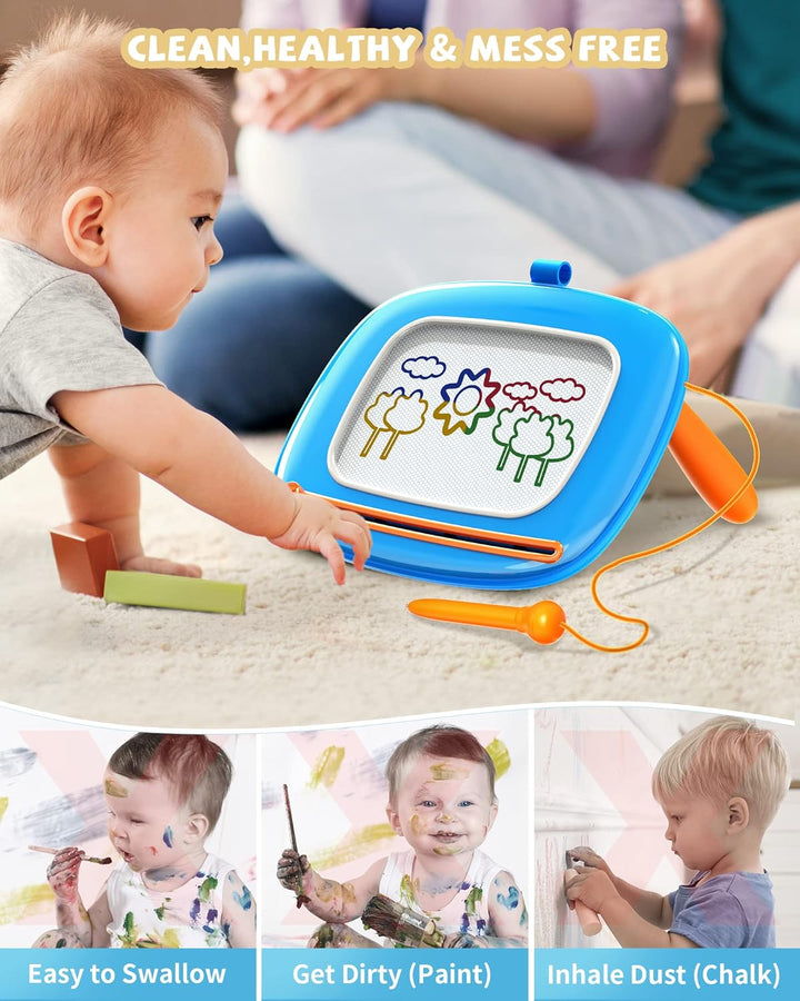 Kikapabi Magnetisches Zeichenbrett für Kleinkinder – Geschenk zum 1. Geburtstag für Mädchen und Jung
