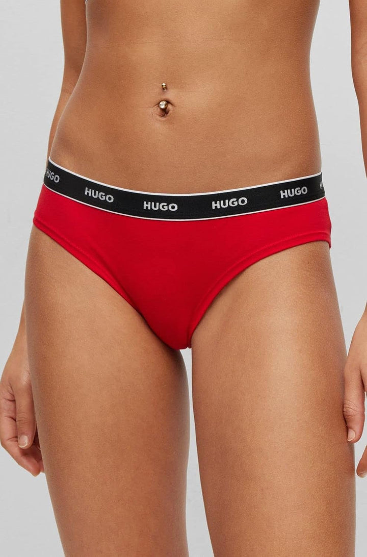 HUGO Damen Triplet Brief Stripe Brief XL Open Miscellaneous977, XL Open Miscellaneous977