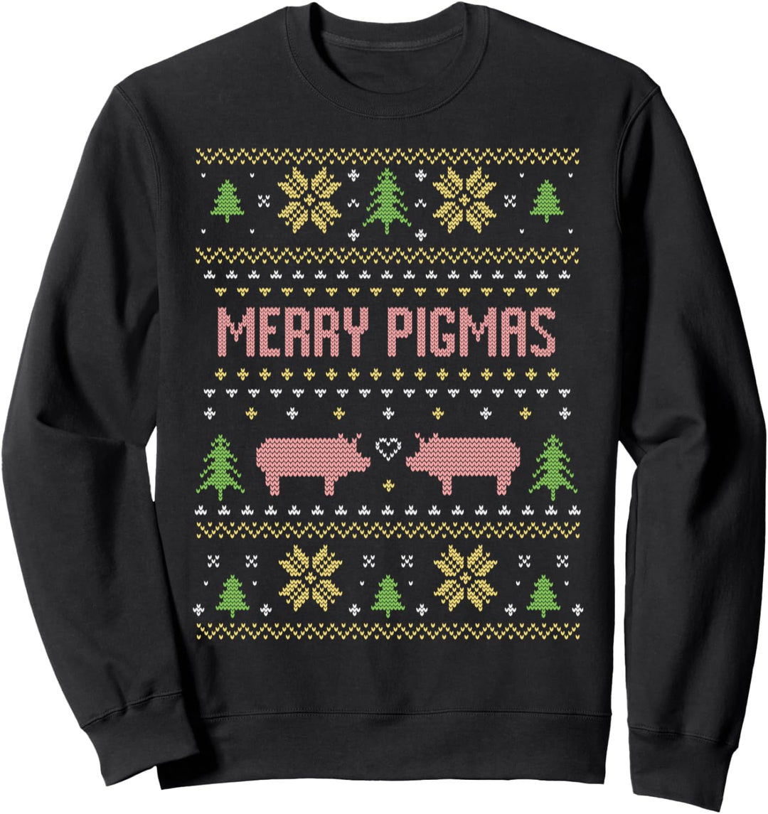 Landwirt Weihnachten Schwein Schweine Weihnachtspullover Sweatshirt