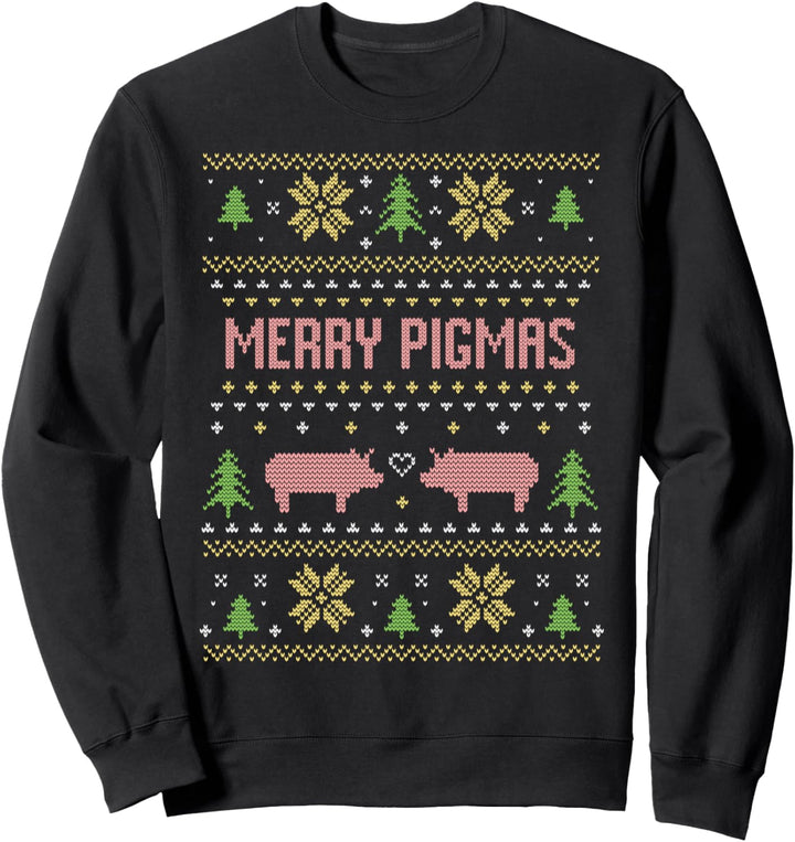 Landwirt Weihnachten Schwein Schweine Weihnachtspullover Sweatshirt