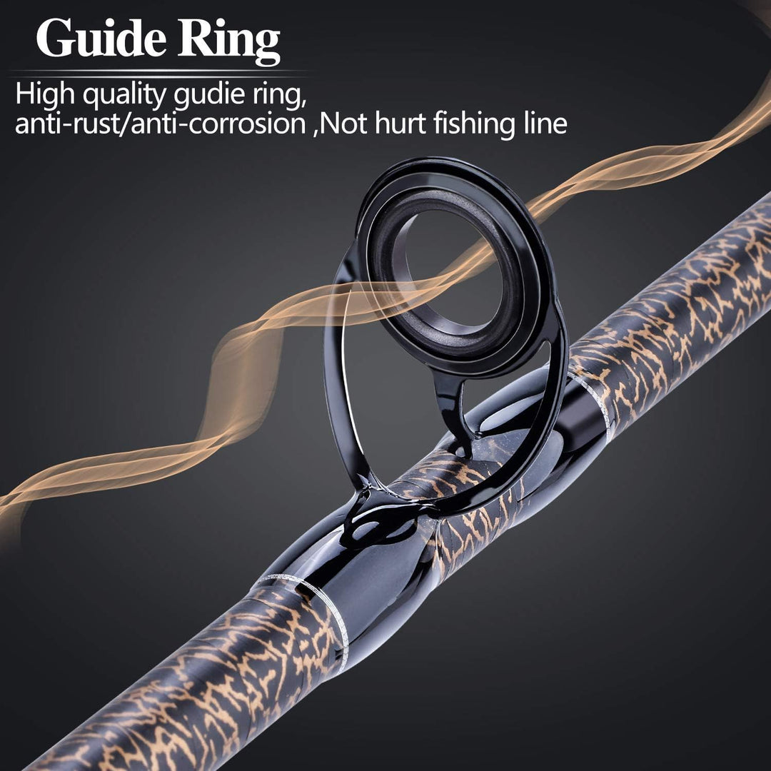 Sougayilang Karpfen Angelrute, Porable High Carbon 4 Pc Rohlinge Karpfen Angelrute für Reisen Süsswa