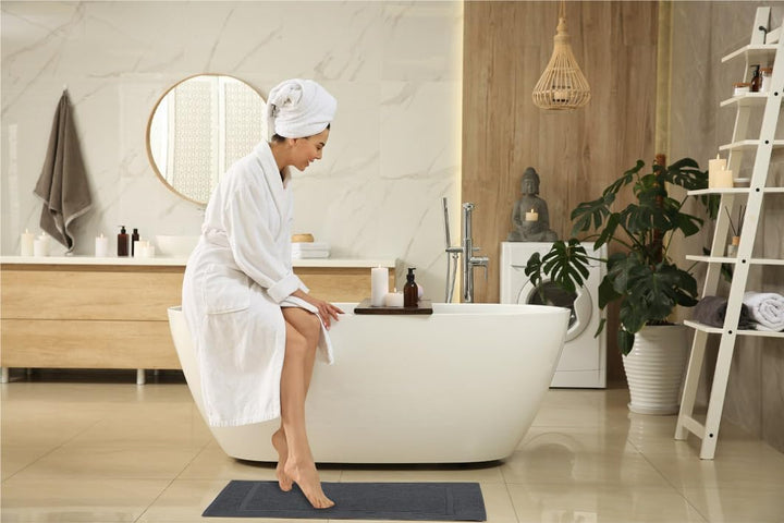 Utopia Towels - 2er Pack gross Badematte Badvorleger (53 x 86 cm) - 100% Baumwolle Frottee -Waschbar