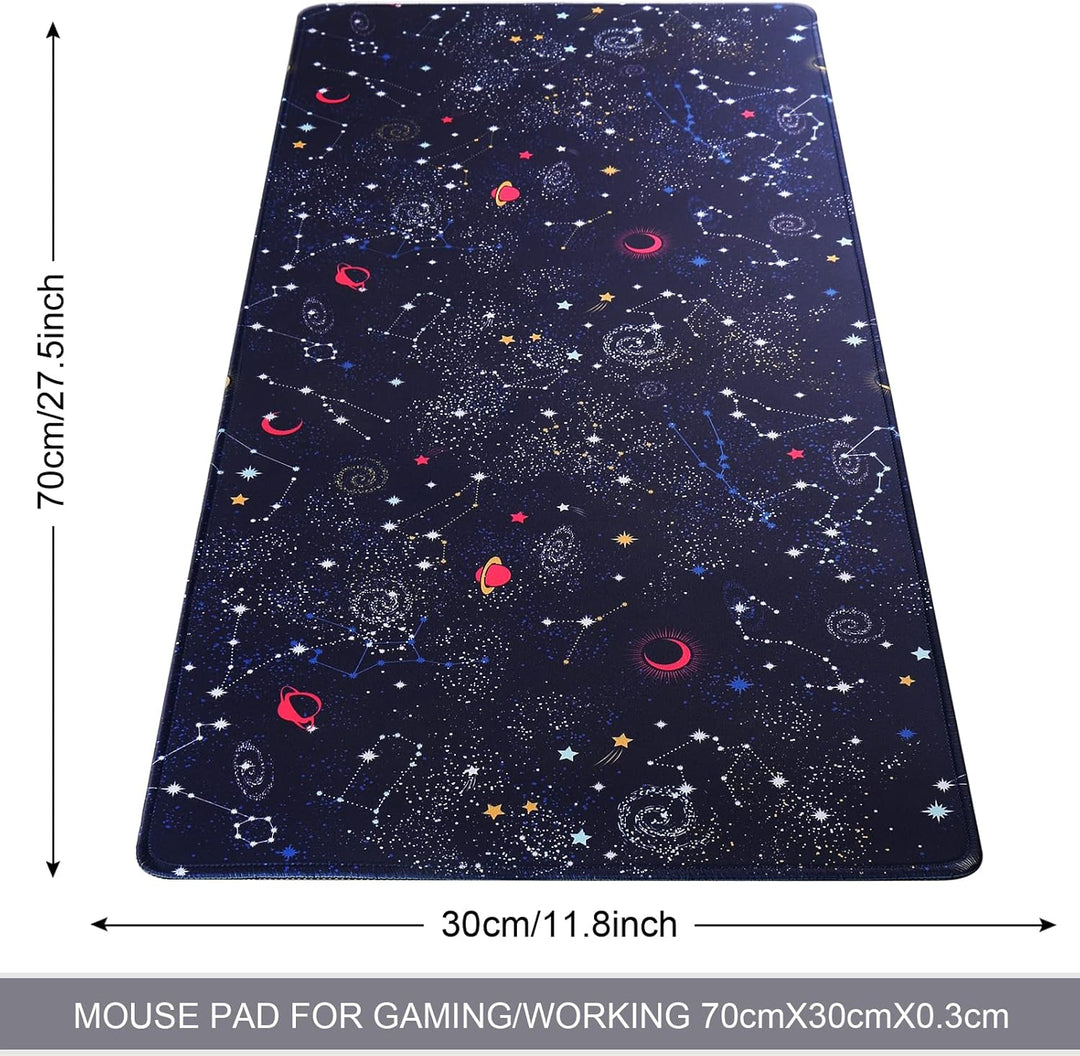 Gaming-Mausmatte, Large Mouse Pad Grösse 70x30CM Dicke3MM, Premium-strukturiertes rutschfestes und w