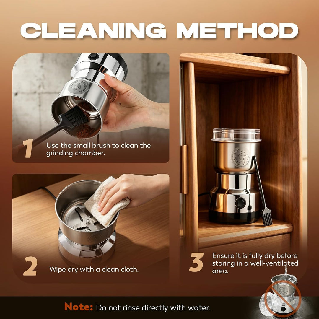 Moongiantgo Getreidemühle Multifunktionale 200W 14500rpm Gewürzmühle Ultrafeine Kaffeemühle, 300ml K