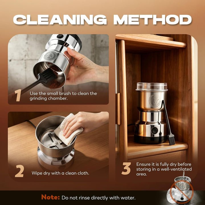 Moongiantgo Getreidemühle Multifunktionale 200W 14500rpm Gewürzmühle Ultrafeine Kaffeemühle, 300ml K