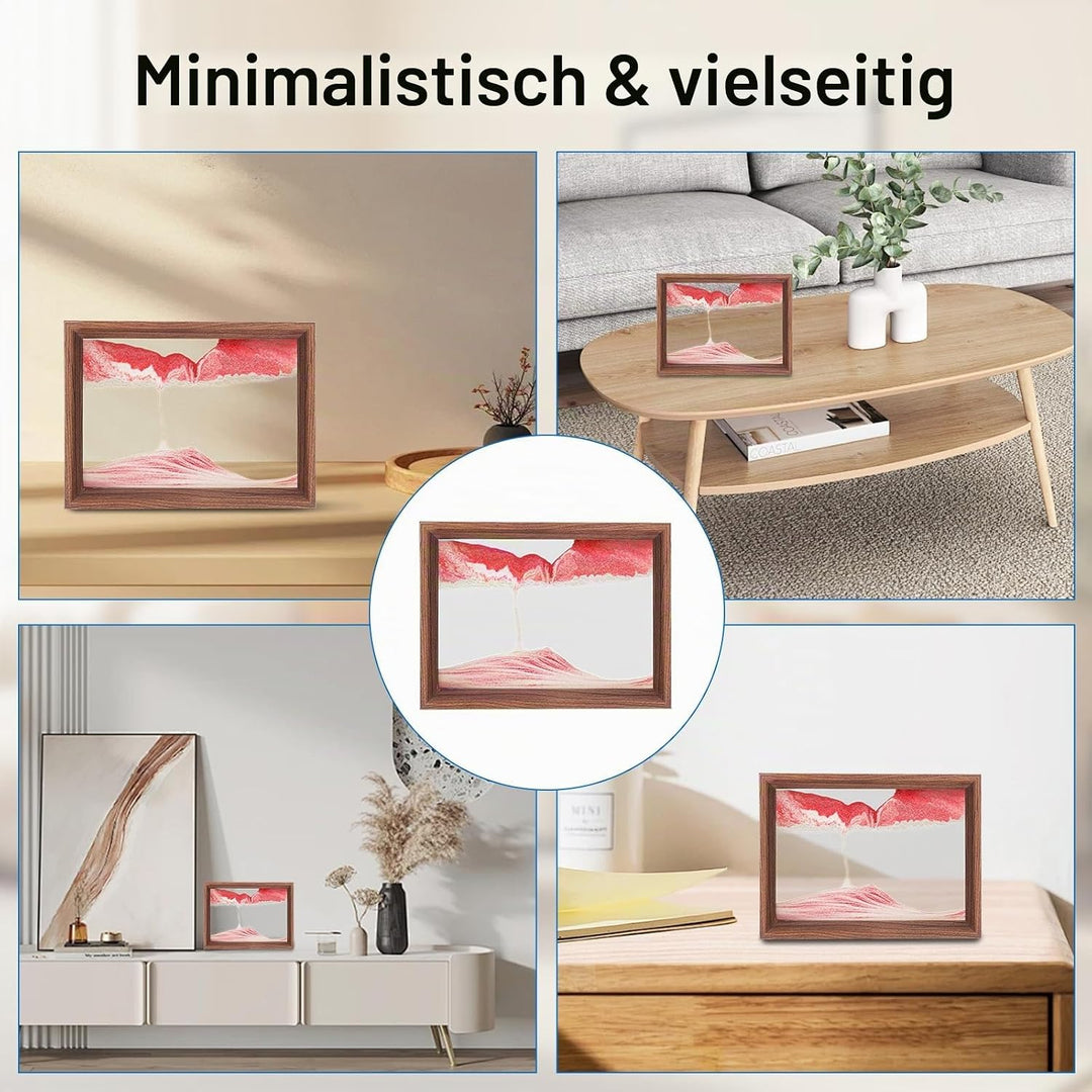 AzureLeap Sandbilder zum Drehen 3D Sandscape die Sandkunst in Tiefsee Fliessende Sandmalerei Sandbil