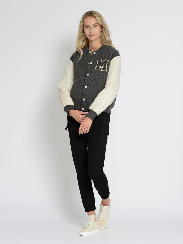 MUSTANG Damen Jacke Jacke XL ecru/anthra, XL ecru/anthra