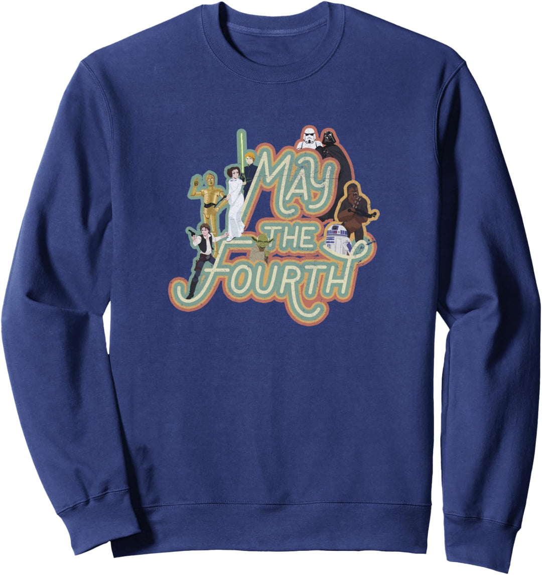 Star Wars May The Fourth Be With You Character Collage Sweatshirt