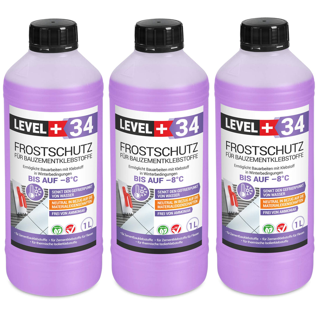 3 L Frostschutz für Bauzementklebstoffe, Zementkleber Fliesenkleber für thermische Isolierklebstoffe