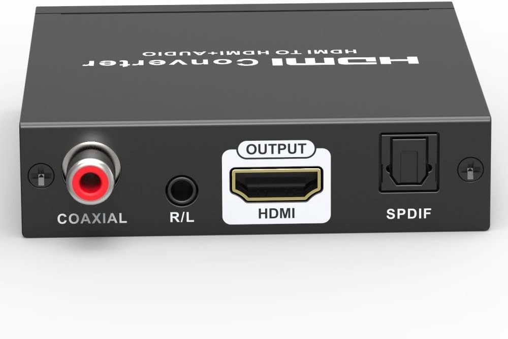 PremiumCord 4K Audio Extractor ARC, HDR, Ausgänge: Stereo-Buchse, SPDIF, Cinch, Video Auflösung 4K@6