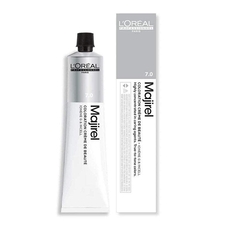 L'Oréal Professionnel Majirel 7,0 mittelblond intensiv, 50 ml, aromatisch 7,0 mittelblond intensiv 5