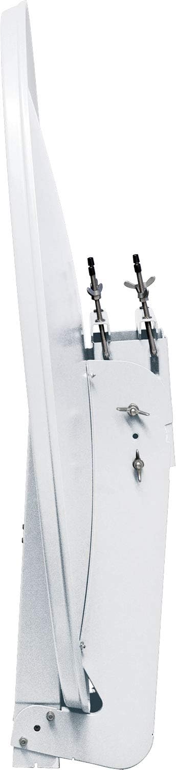 Schwaiger SPI085PW011 Aluminium Offset-Antenne 85 cm, Premiumklasse, weiss Lichtgrau, Lichtgrau