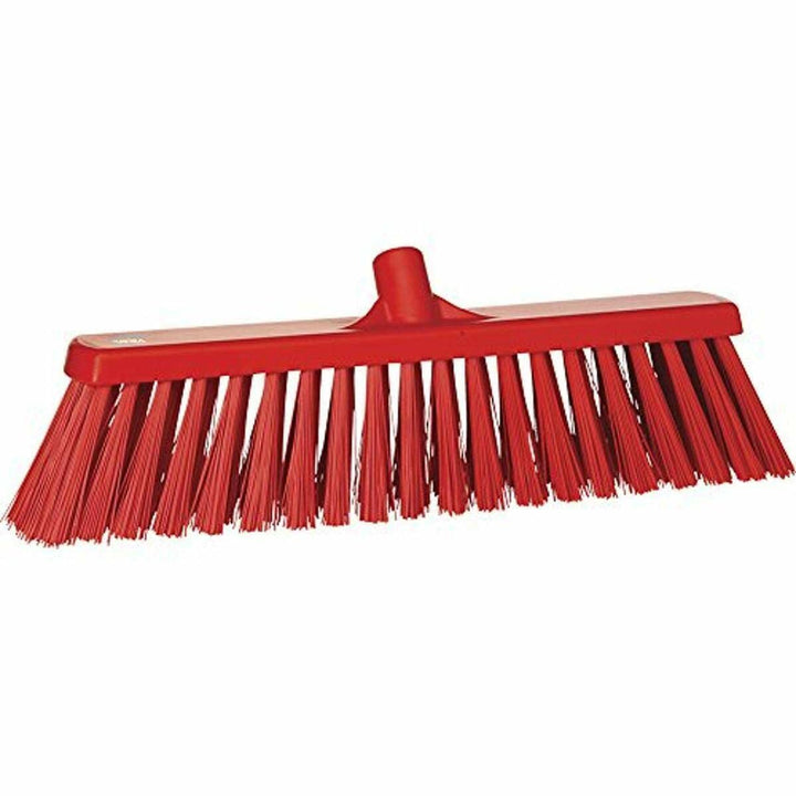 Vikan 29204 Heavy Duty Block Sweep Floor Broom Head, PET Bristle Polypropylene, 20-1/2", Red 2920 Ro