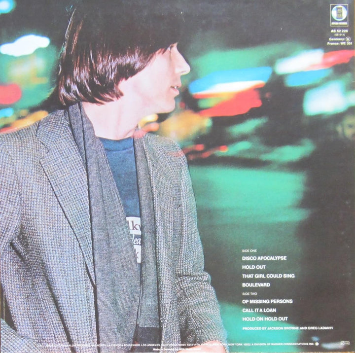JACKSON BROWNE - HOLD OUT, Vinyl