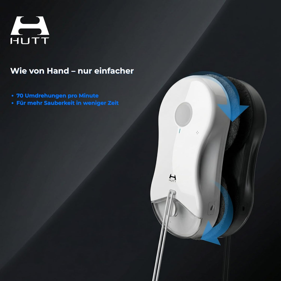 HUTT DDC55 PRO Fensterputzroboter – Multi-Surface Reinigungsroboter für Fenster, Fliesen, Spiegel &