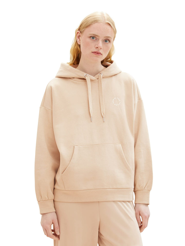 TOM TAILOR Denim Damen Denim Basic Hoodie XL 31700-dusty Sand Beige, XL 31700-dusty Sand Beige