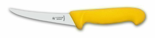 Giesser Messer Ausbeinmesser gelb 15 cm Klingenlänge gebogen und halbflexibel - medium/mittel - Prof