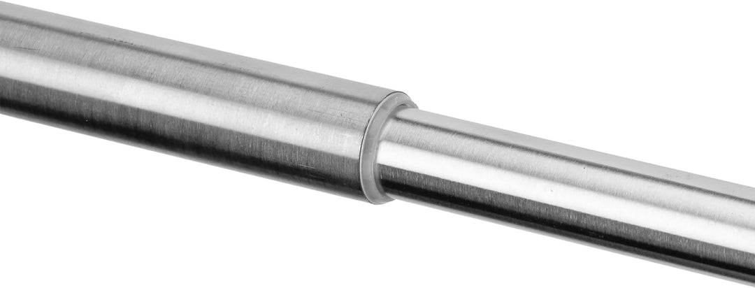 Ventanara® Stilgarnitur 110 bis 200 cm Gardinenstange ausziehbar mit Endstücken Zylinder inklusive M