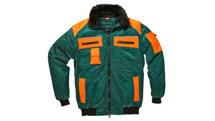 BULLSTAR Allroundblouson 9420 grün/orange, Gr. XL XL Grün-orange, XL Grün-orange