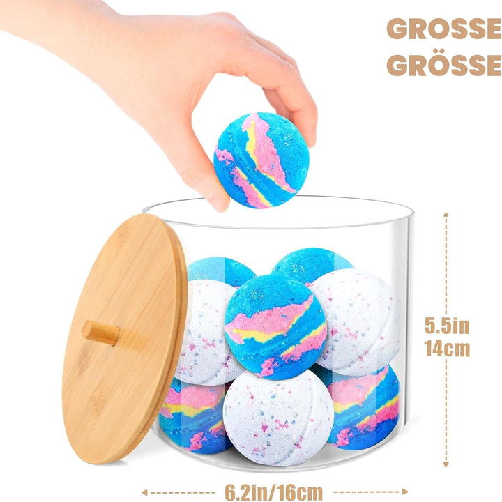 TCJJ 2Pcs Waschmittel Pod Aufbewahrung,Hohe KapazitäT Kunststoff Waschpulver Aufbewahrungsbox,Badezi