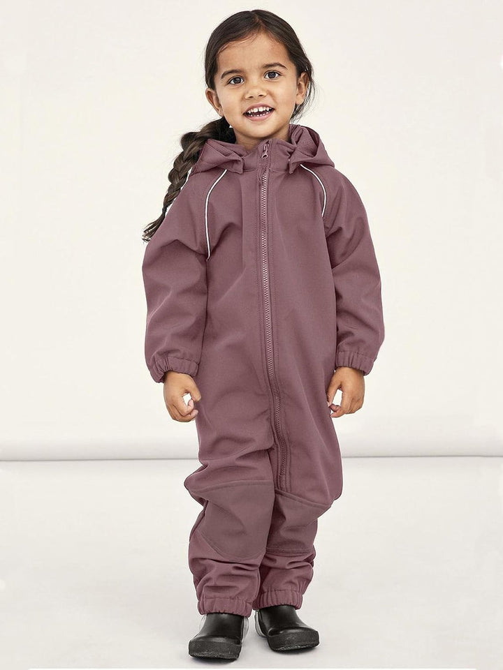 NAME IT Unisex Nmnalfa Softshell Suit Solid Fo Noos Regenanzug, 80
