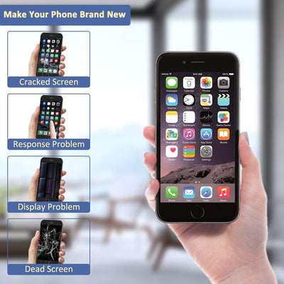 Yodoit Komplett Display für iPhone 6 LCD Bildschirm vormontiert 4.7" Schwarz mit homebutton, Montage