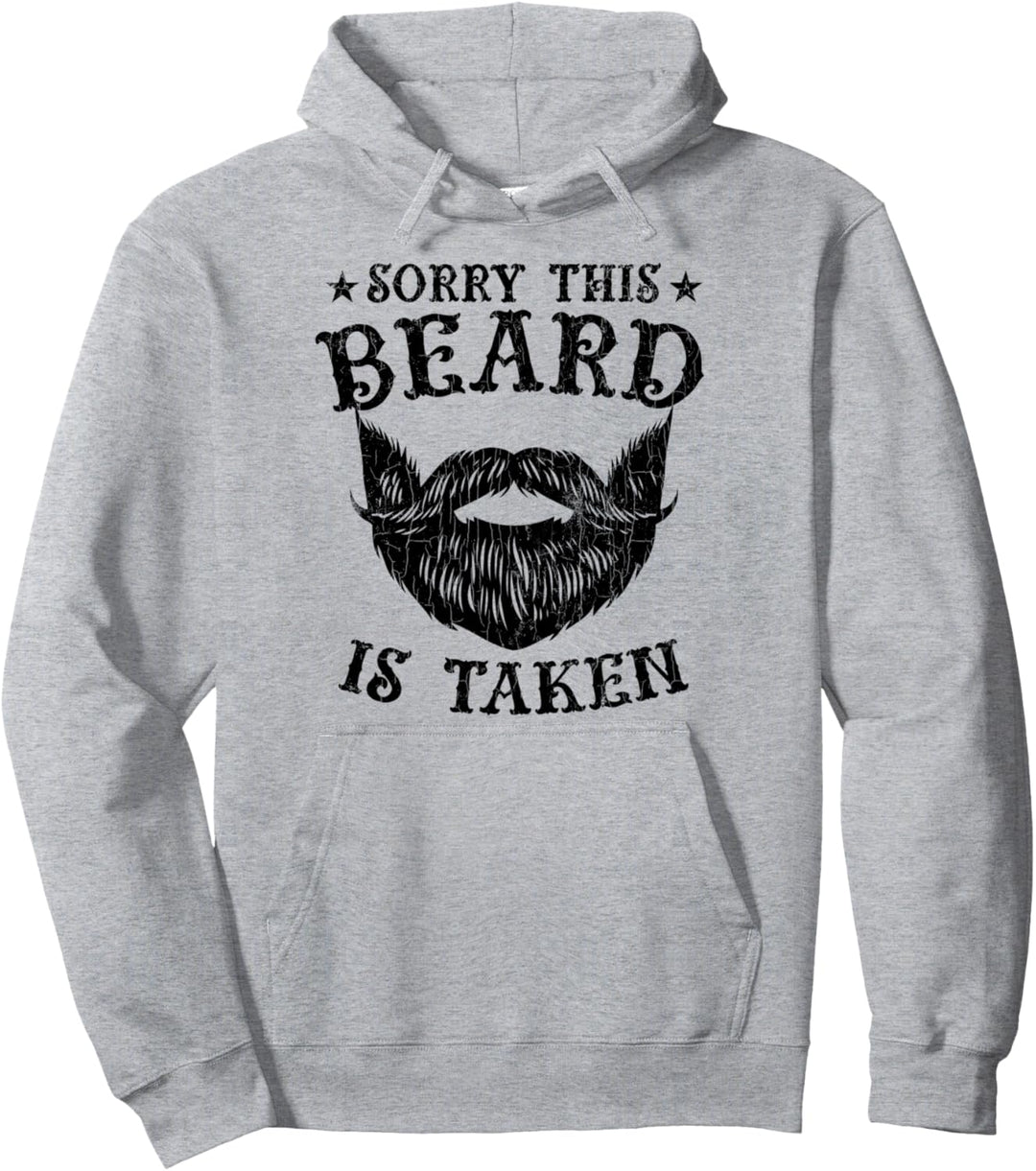 Lustiger Aufdruck „This Beard Is Take“ mit Aufschrift „Bearded Men Dad“. Pullover Hoodie