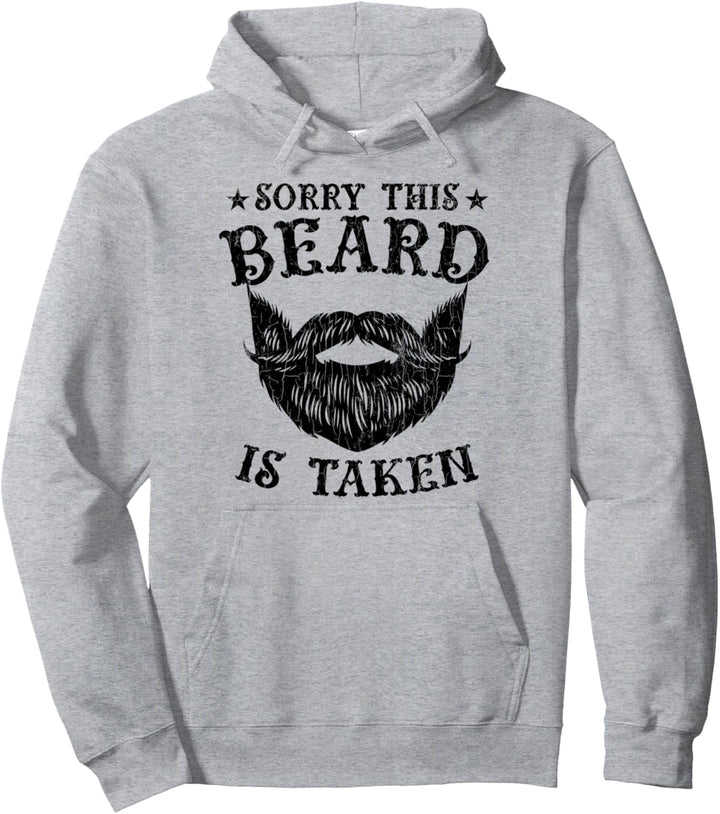 Lustiger Aufdruck „This Beard Is Take“ mit Aufschrift „Bearded Men Dad“. Pullover Hoodie