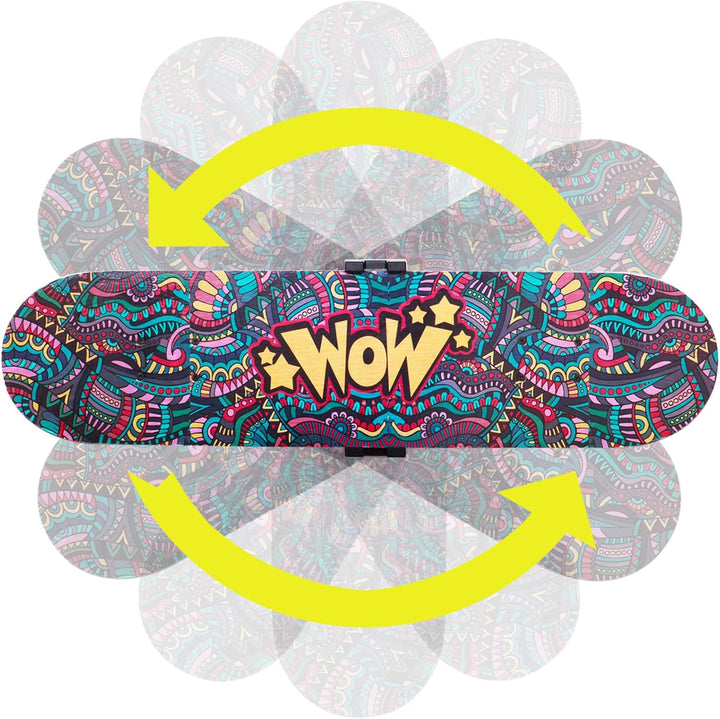 2er-Set Skate-Deck-Wandhalterung, 360° drehbare Skateboard-Wandhalterung, schwimmender Display-Aufhä