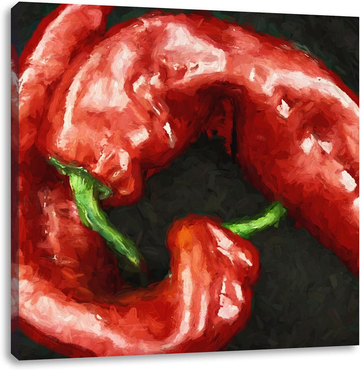 Pixxprint atemberaubende Polarlichter über schneebedeckten Bergen, Format: 70x70 auf Leinwand, 70x70