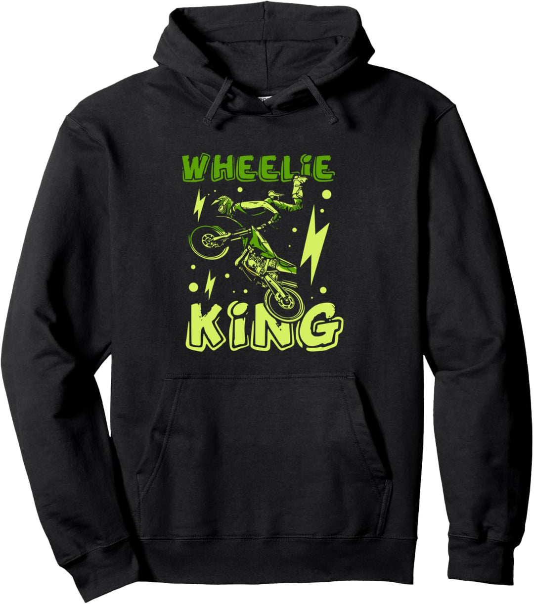 Wheelie King Dirtbike Motocross Enduro Dirtbike Pullover Hoodie