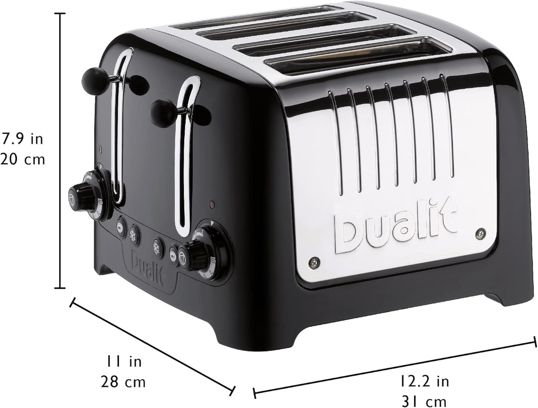 Dualit 46225 4 Scheiben Lite Toaster gloss, schwarz (black)
