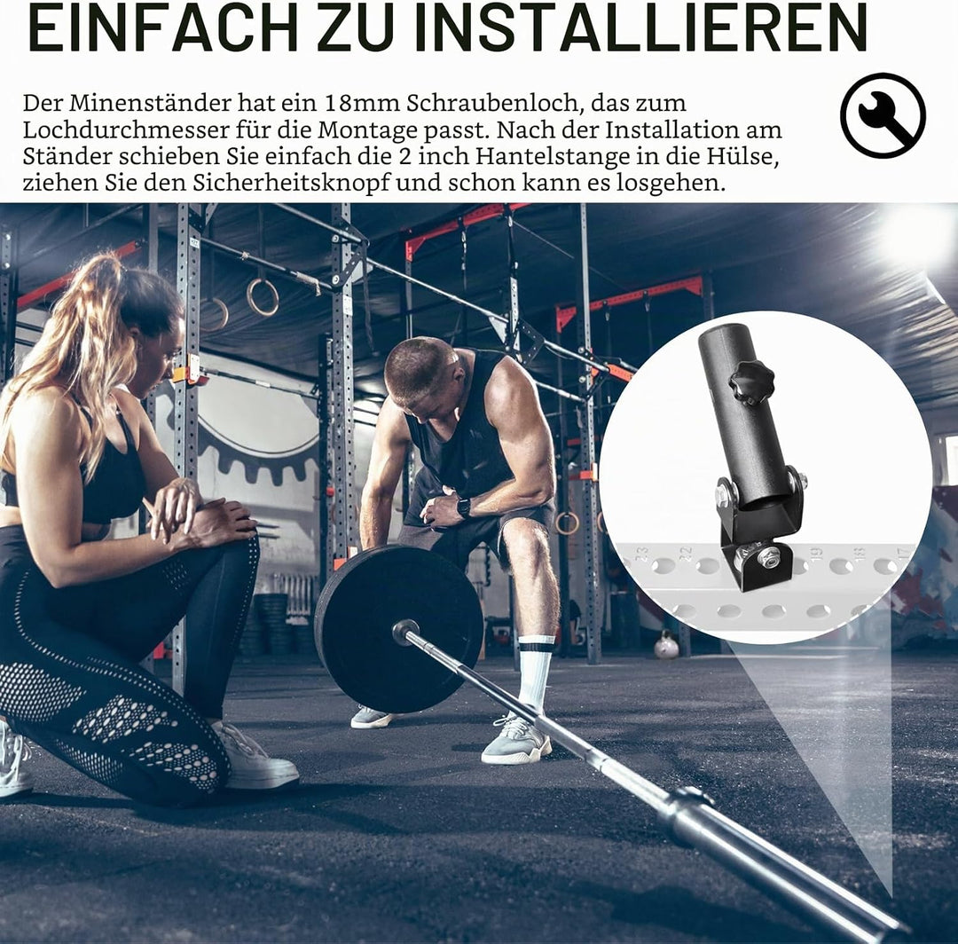 T-Bar Row Platform Attachments, 360° Schwenkbar Landmine Aufsätze Power Racks und Gym Plattformen At