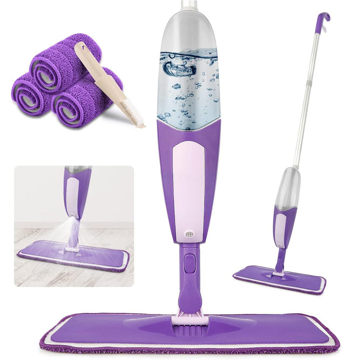 SEVENMAX Bodenwischer mit Sprühfunktion - Spray Floor Mop Sprühwischer für die Bodenreinigung mit 55