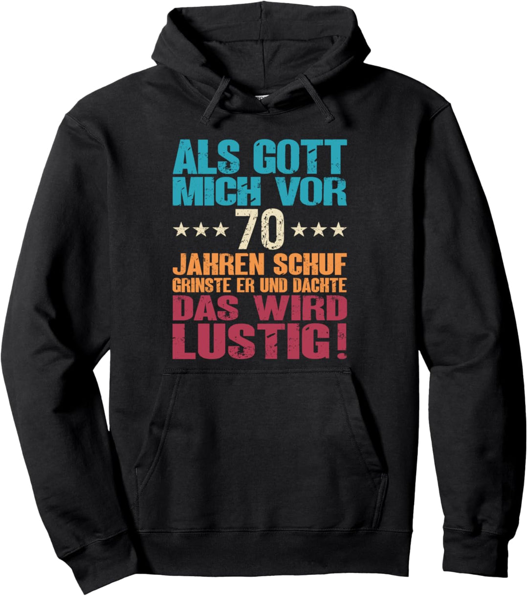 70. Geburtstag Männer 70 Jahre 70 Jährige Frau Mann Pullover Hoodie