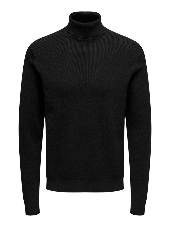 ONLY & SONS Male Strickpullover ONSPHIL Pullover, Schwarz