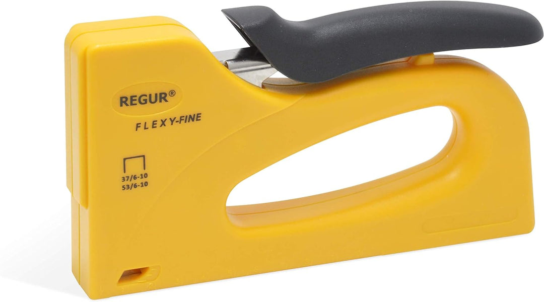 REGUR Flexy-Fine Handtacker- Idealer Tacker zum Basteln, Verzieren und Beziehen von Stoffen, Leinwän
