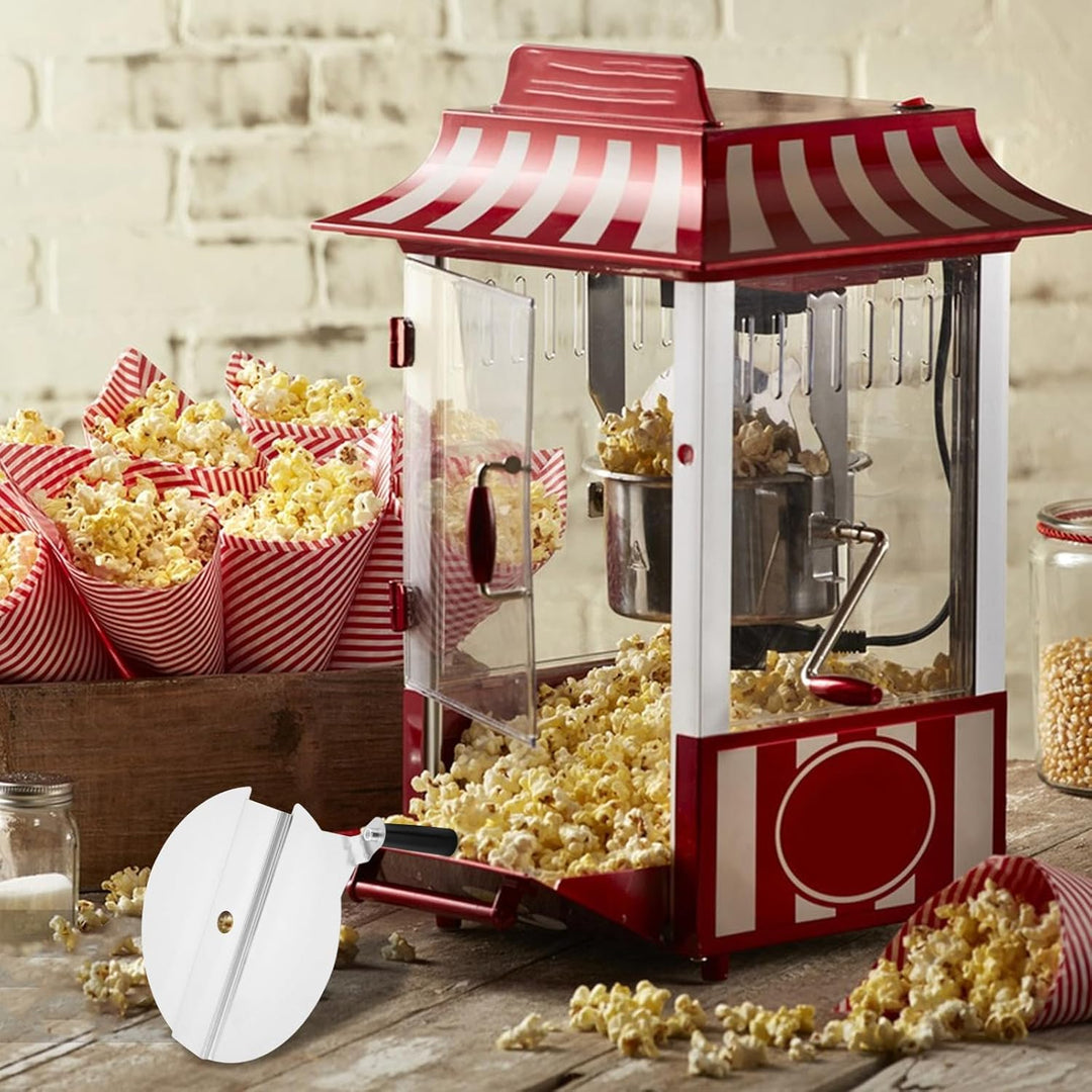 Veemoon Edelstahl Popcornmaschinen Deckel mit Griff Ersatzteil für Gewerbliche und Private Popcornma