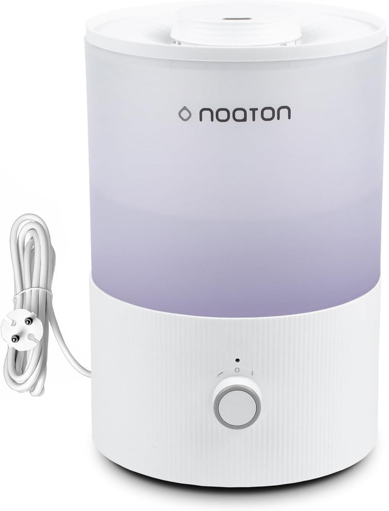 Noaton Essential Luftbefeuchter, 3,3L Top-fill, 33H Laufzeit, 7-Farben-Nachtlicht, Leiser Raumluftbe