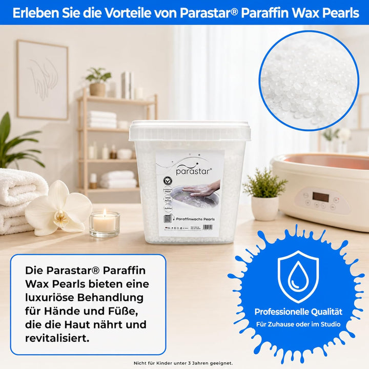 Paraffinwachs Perlen von ATC in verschiedenen Mengen und im handlichen Eimer - ideal für Wachsbäder
