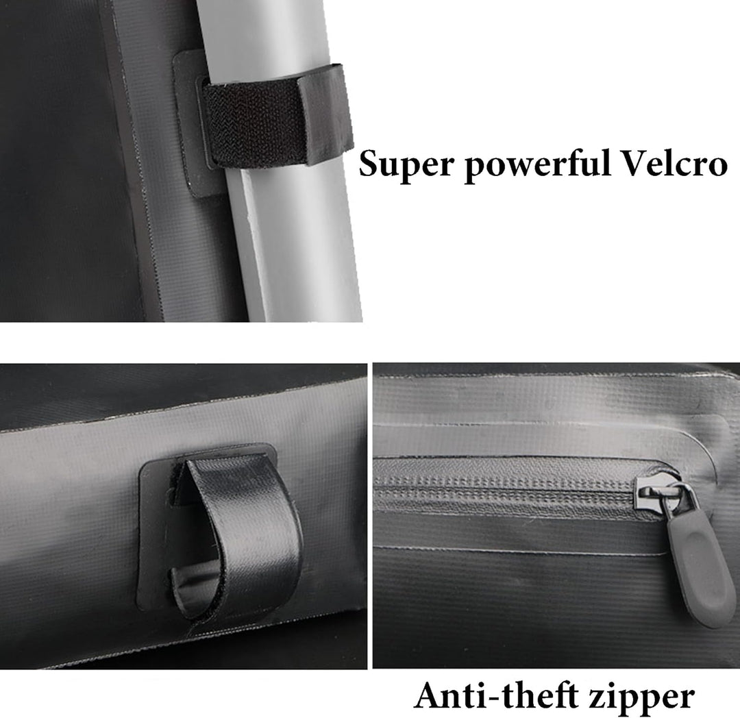 Triangle Bike Full Frame Bag, PVC Waterproof Cycling Bicycle Under Top Tube Handlebar Saddle Bag for
